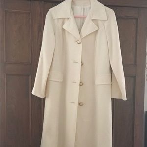 Vintage Montgomery Ward cream coat.